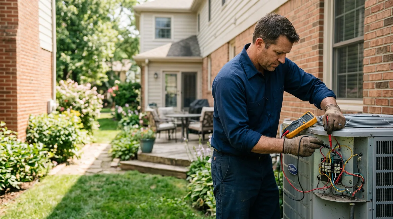 HVAC technician working near Caneyville, KY